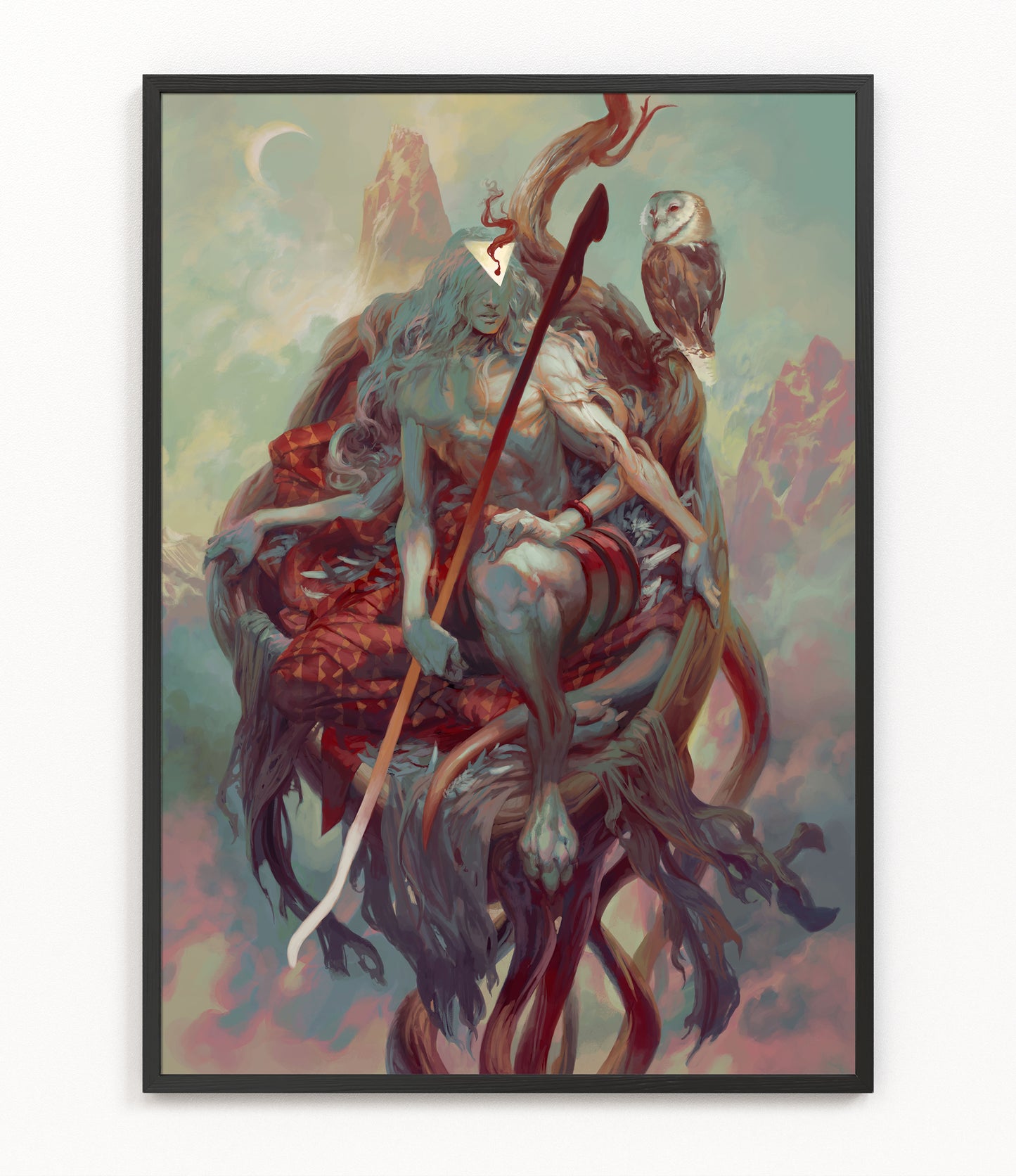Sariel, Angel of the Waning Moon - Fine Art Print