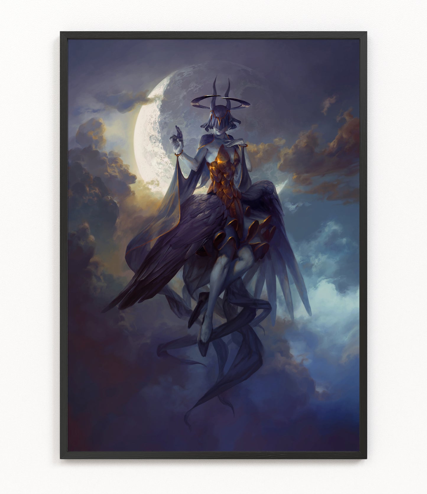 Leliel, Angel of Night - Fine Art Print
