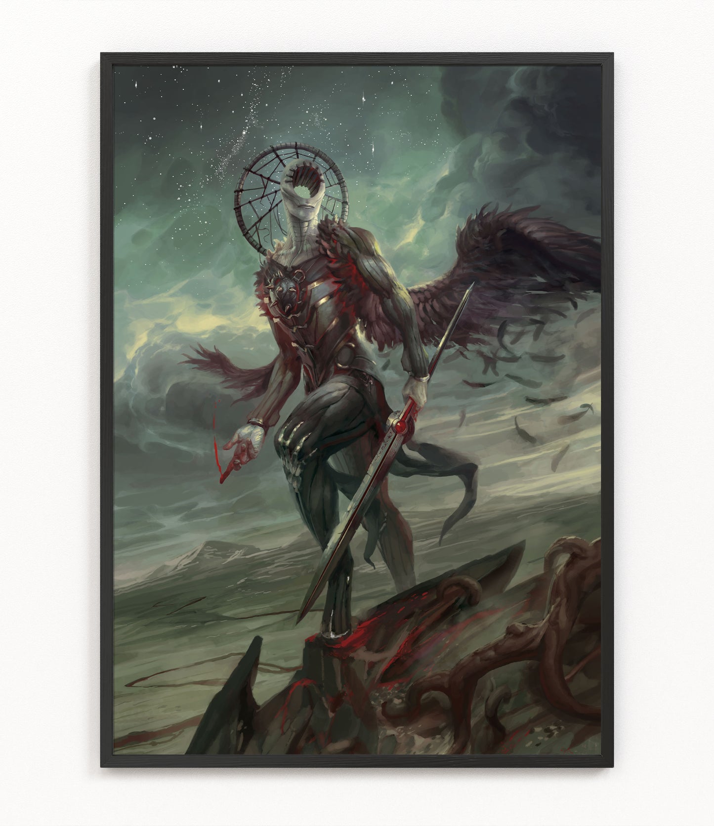 Simikiel, Angel of Vengeance - Fine Art Print