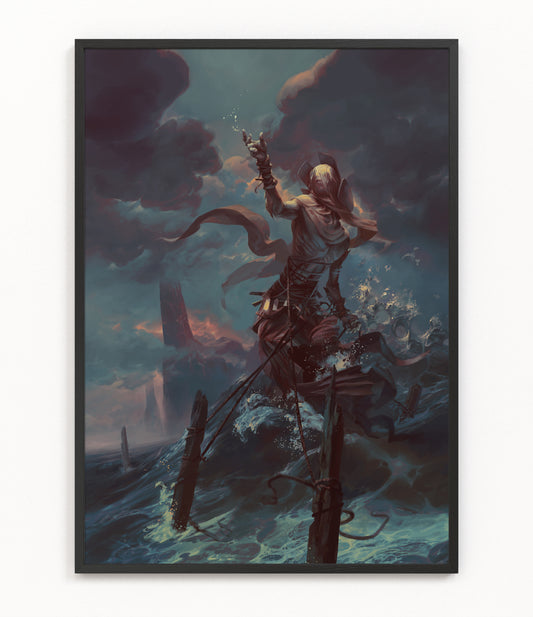 Ananiel, Angel of Storms - Fine Art Print
