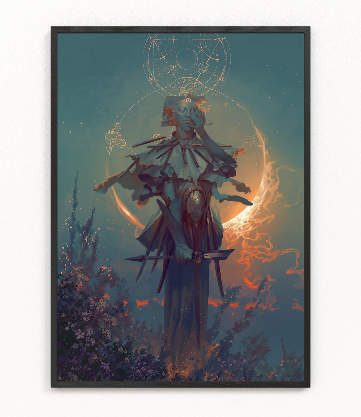 Samshiel, Angel of the Eclipse - Fine Art Print