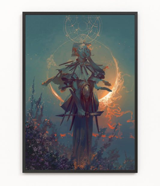 Samshiel, Angel of the Eclipse - Fine Art Print