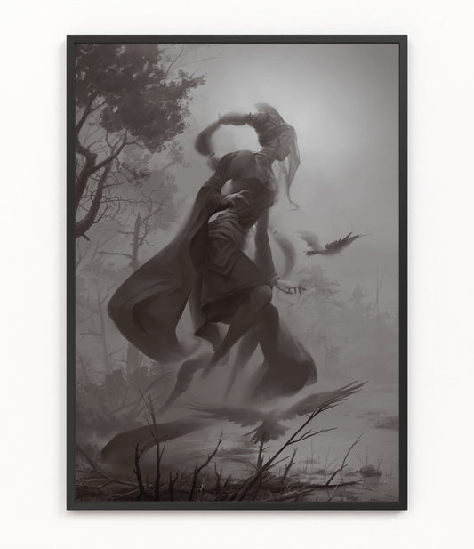 Chazaqiel, Angel of Mists - Fine Art Print
