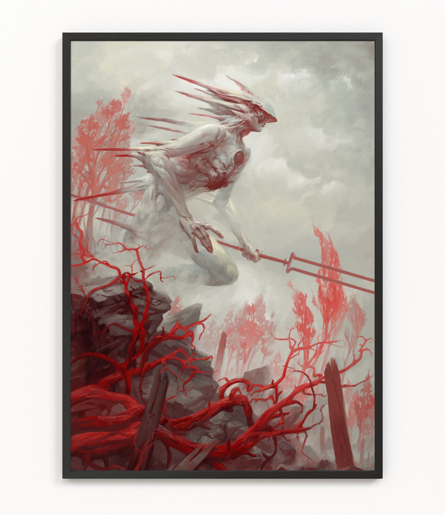Gadreel, Angel of War - Fine Art Print