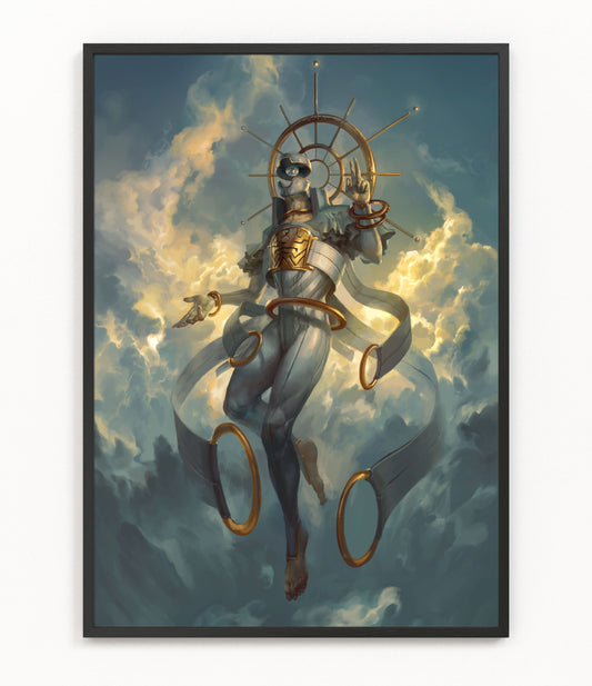 Sahaqiel, Angel of the Sky - Fine Art Print