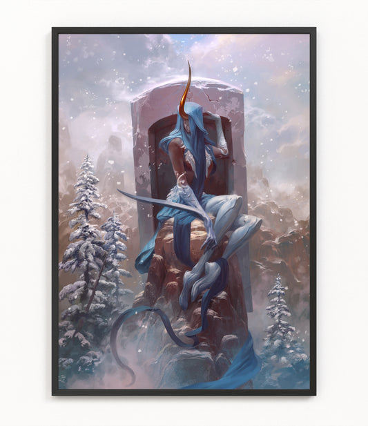 Shateiel, Angel of Silence - Fine Art Print