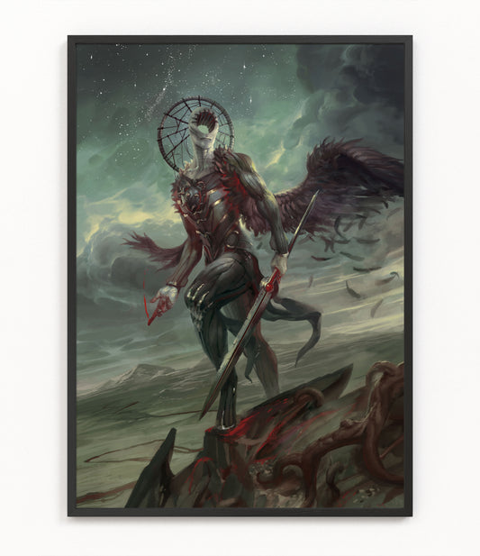 Simikiel, Angel of Vengeance - Fine Art Print